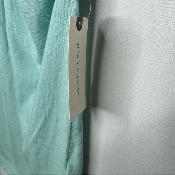 ANTHROPOLOGIE Asymmetrical Cutout Tank Sky NWT in XS - Picture 3 of 4